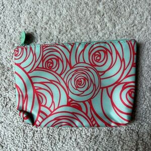 ipsy Red and Mint Cosmetic Bag